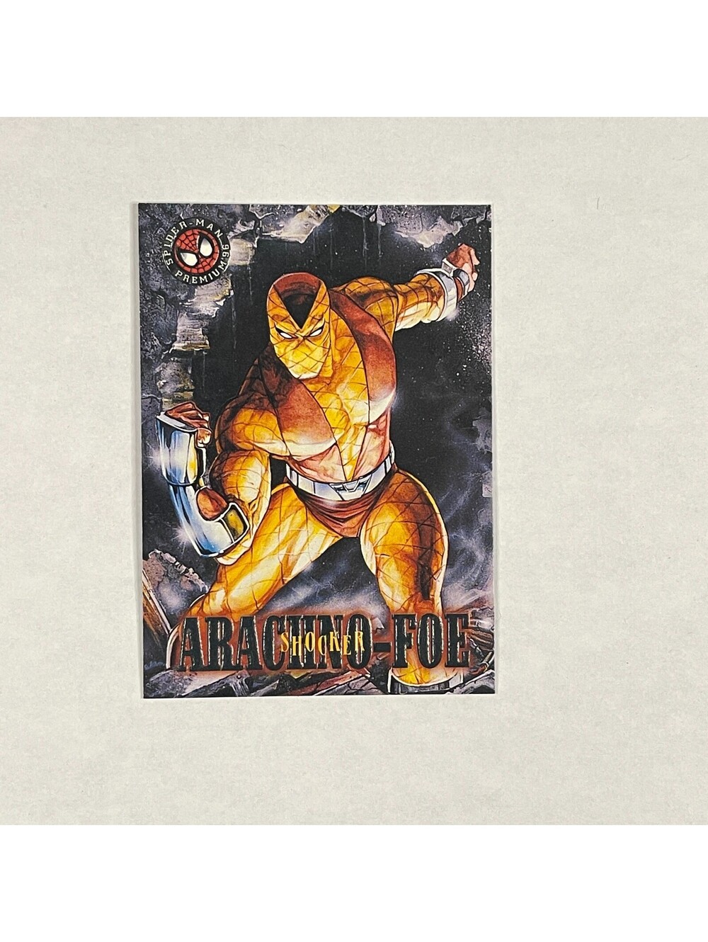 1996 Marvel Spider-Man Premium 27 Shocker Arachno Foe Card